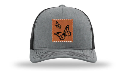 Butterflies Leather Patch Richardson 112 Hat