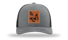 Load image into Gallery viewer, Butterflies Leather Patch Richardson 112 Hat
