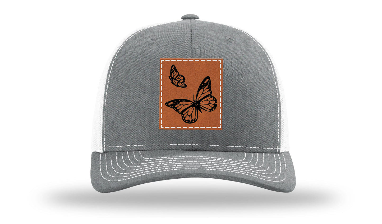 Butterflies Leather Patch Richardson 112 Hat