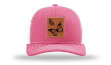 Load image into Gallery viewer, Butterflies Leather Patch Richardson 112 Hat
