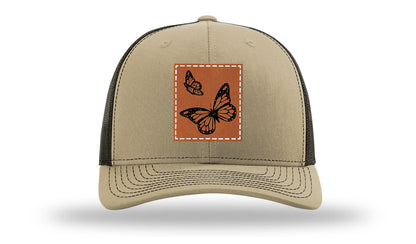 Butterflies Leather Patch Richardson 112 Hat