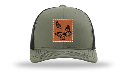 Butterflies Leather Patch Richardson 112 Hat