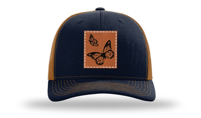 Butterflies Leather Patch Richardson 112 Hat