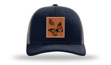 Load image into Gallery viewer, Butterflies Leather Patch Richardson 112 Hat
