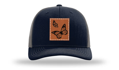 Butterflies Leather Patch Richardson 112 Hat