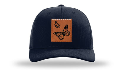 Butterflies Leather Patch Richardson 112 Hat