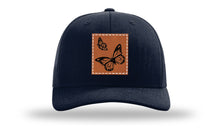 Load image into Gallery viewer, Butterflies Leather Patch Richardson 112 Hat
