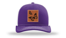 Load image into Gallery viewer, Butterflies Leather Patch Richardson 112 Hat
