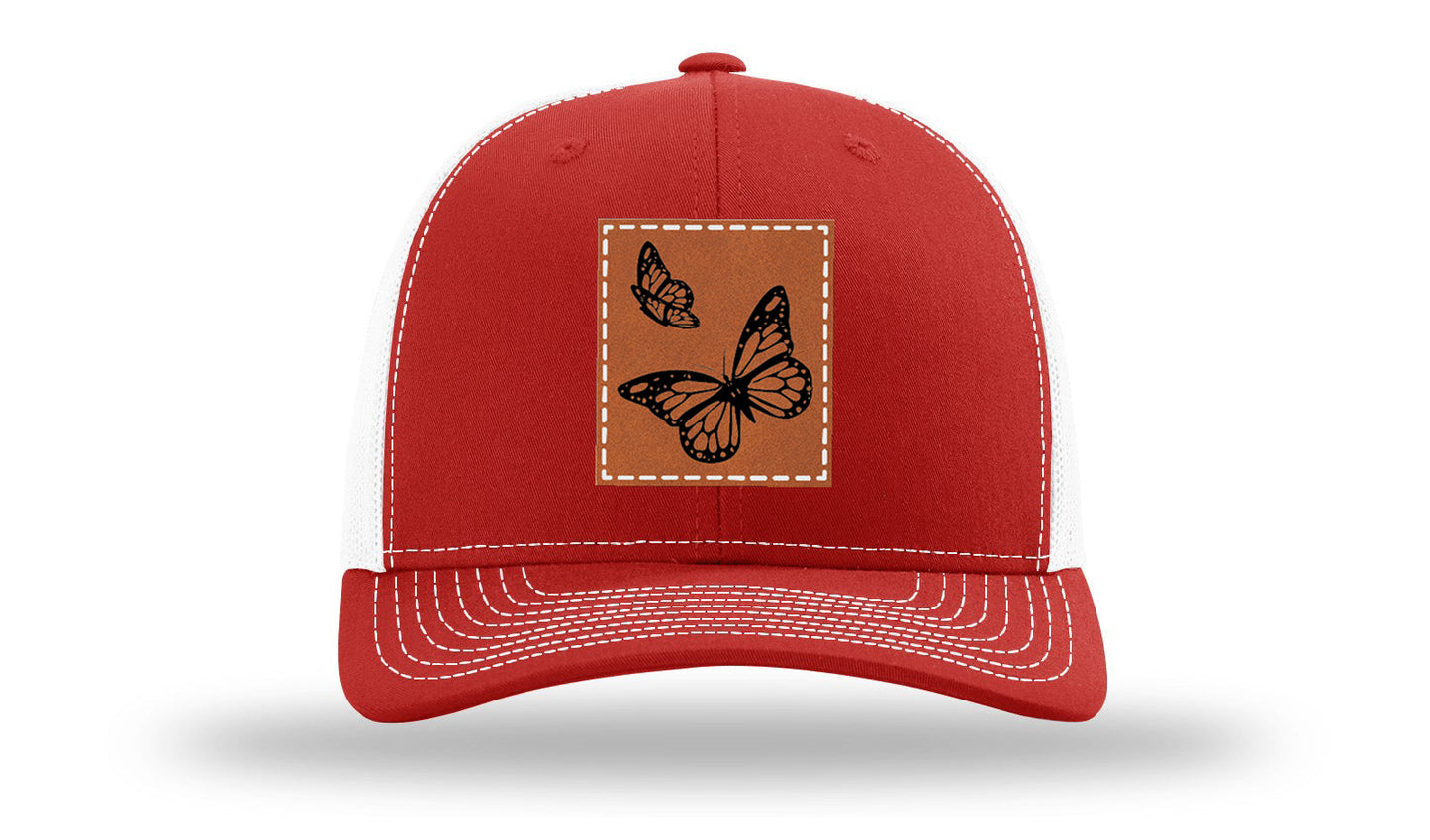 Butterflies Leather Patch Richardson 112 Hat