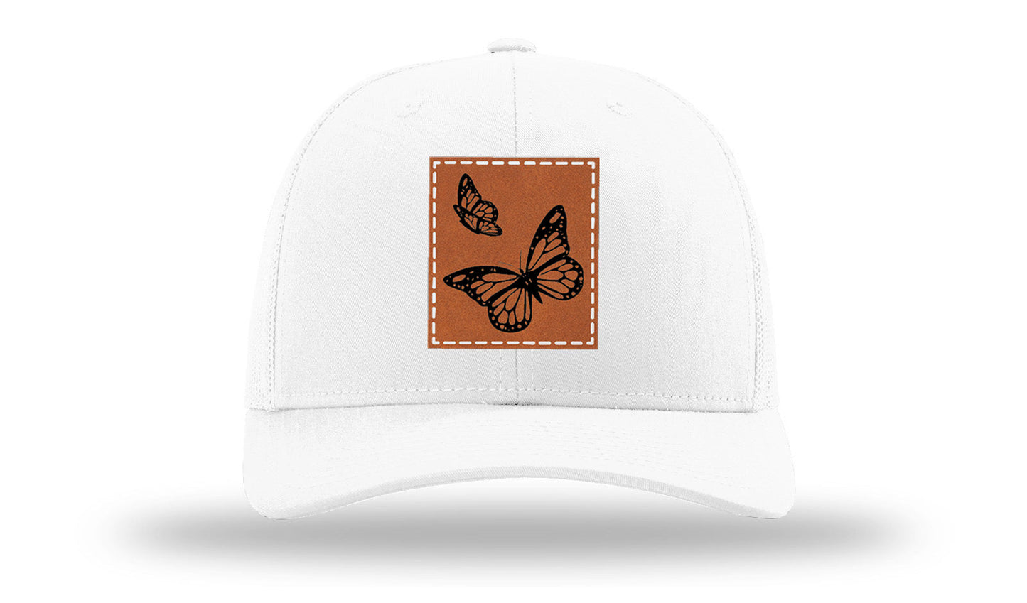 Butterflies Leather Patch Richardson 112 Hat