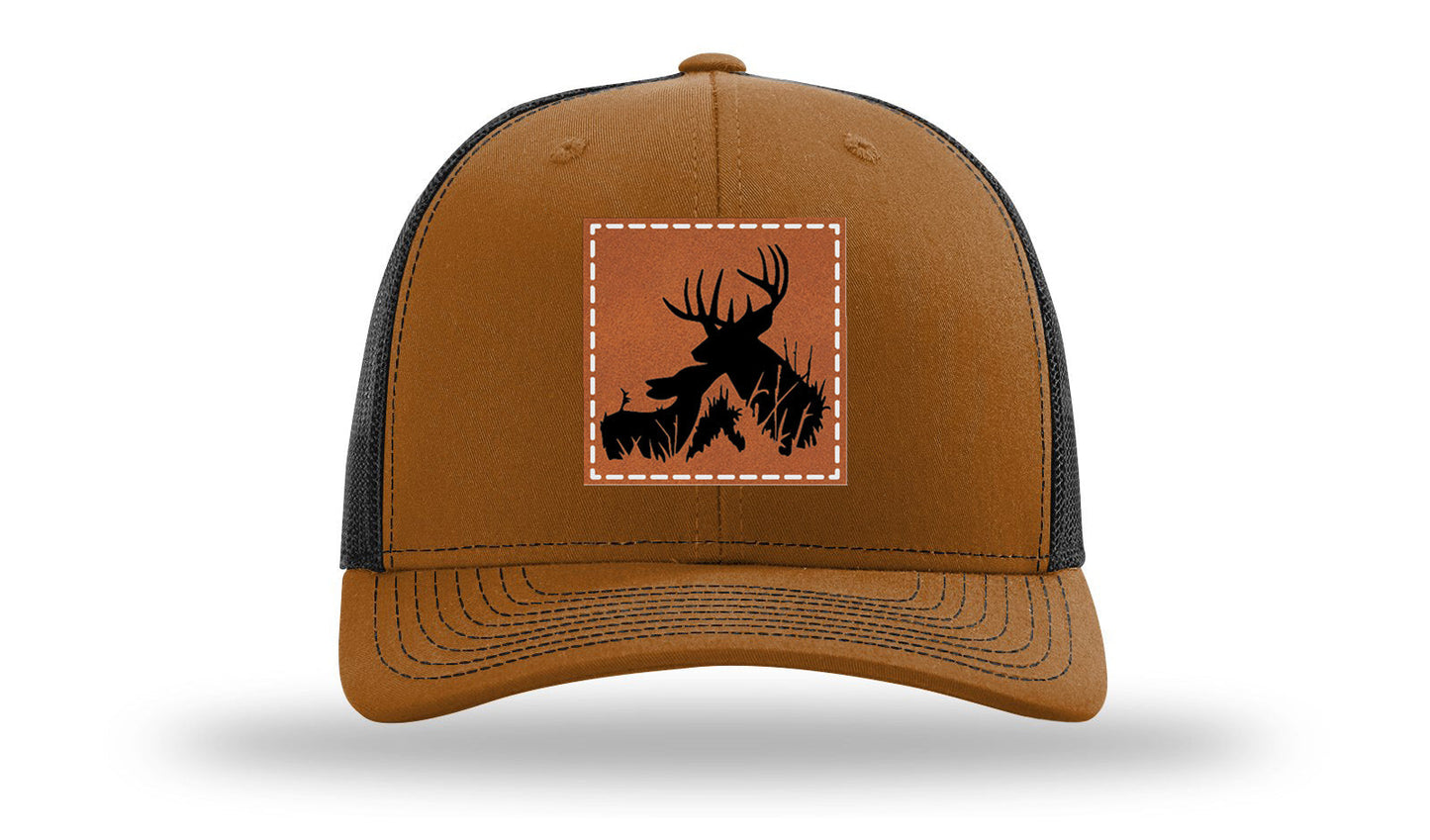 Buck Doe Leather Patch Richardson 112 Hat