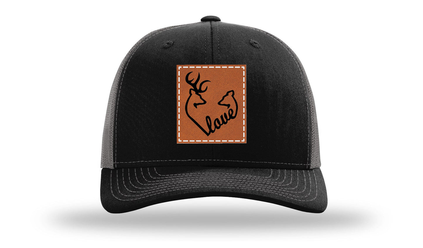 Buck Doe Love Leather Patch Richardson 112 Hat