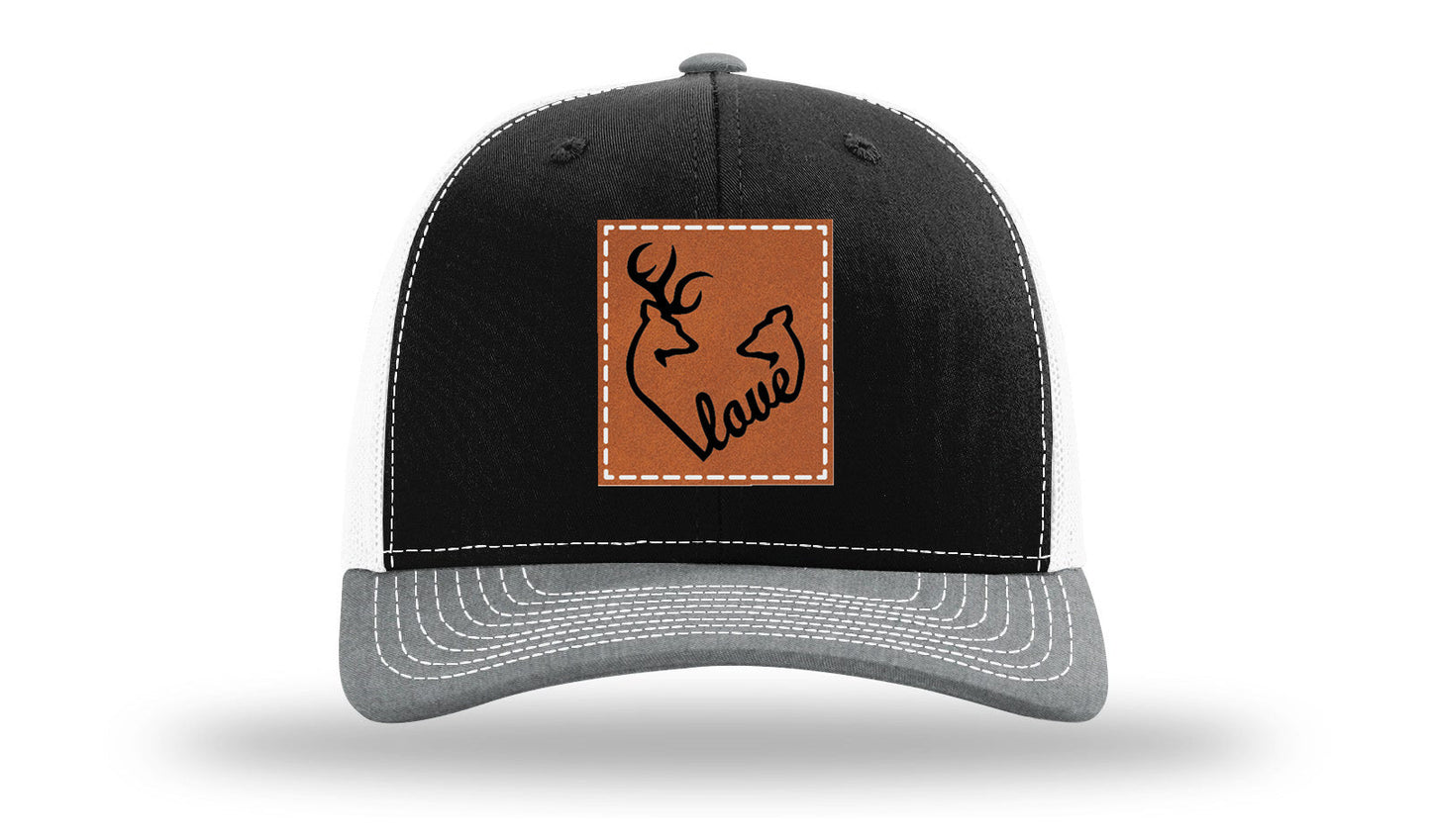 Buck Doe Love Leather Patch Richardson 112 Hat