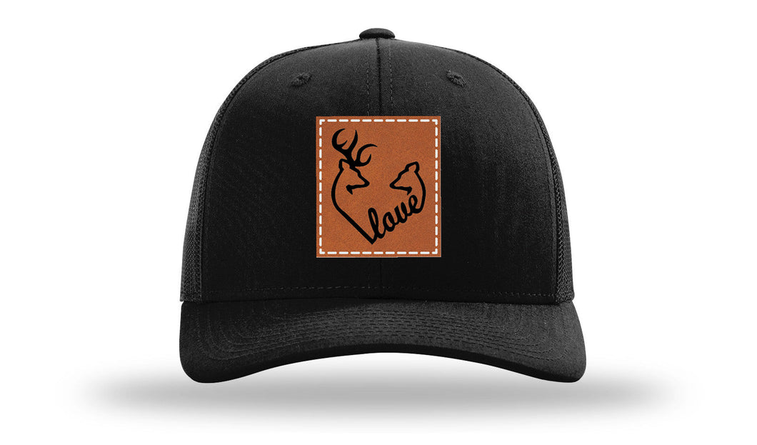 Buck Doe Love Leather Patch Richardson 112 Hat