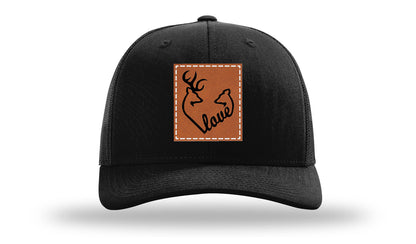 Buck Doe Love Leather Patch Richardson 112 Hat