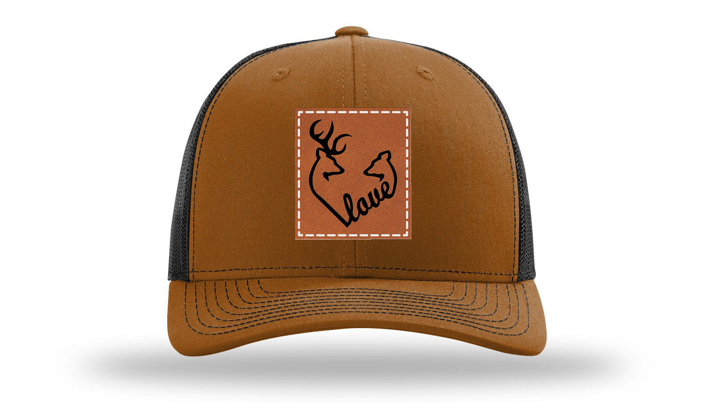 Buck Doe Love Leather Patch Richardson 112 Hat