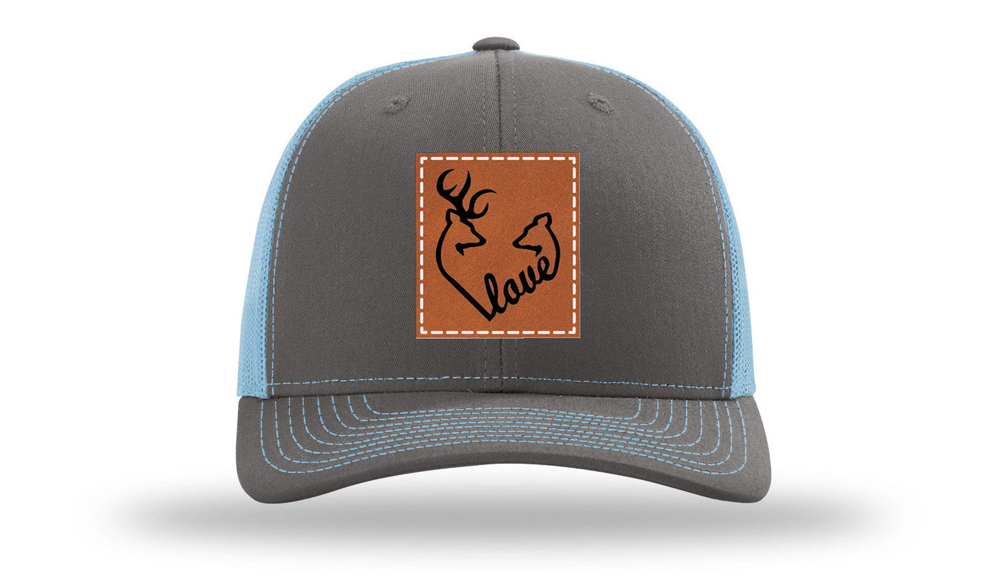 Buck Doe Love Leather Patch Richardson 112 Hat