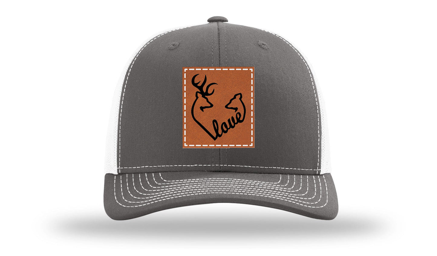 Buck Doe Love Leather Patch Richardson 112 Hat