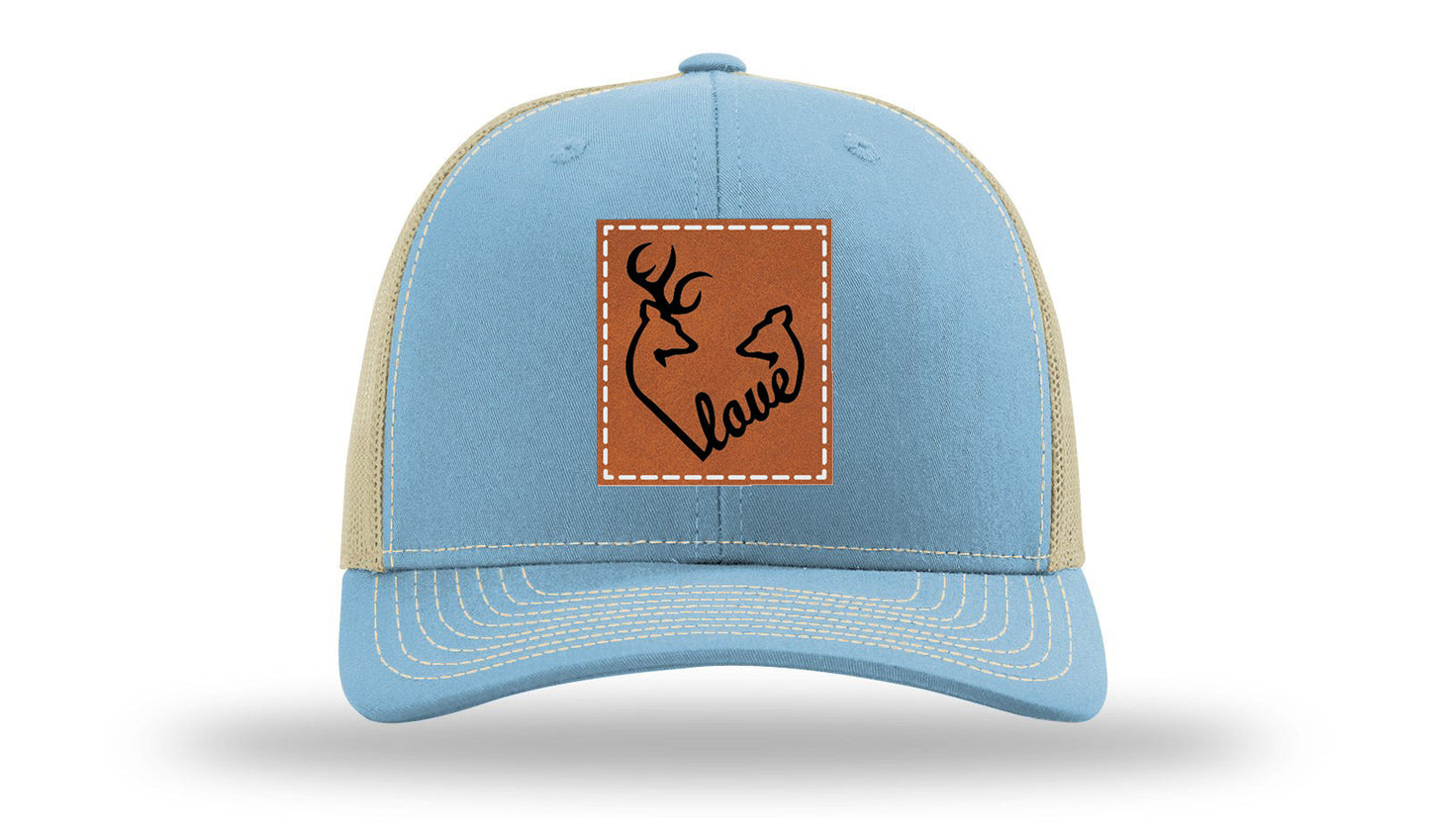 Buck Doe Love Leather Patch Richardson 112 Hat