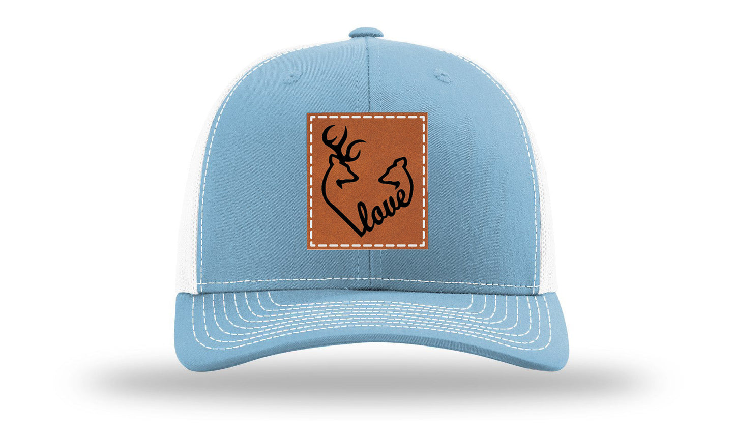Buck Doe Love Leather Patch Richardson 112 Hat