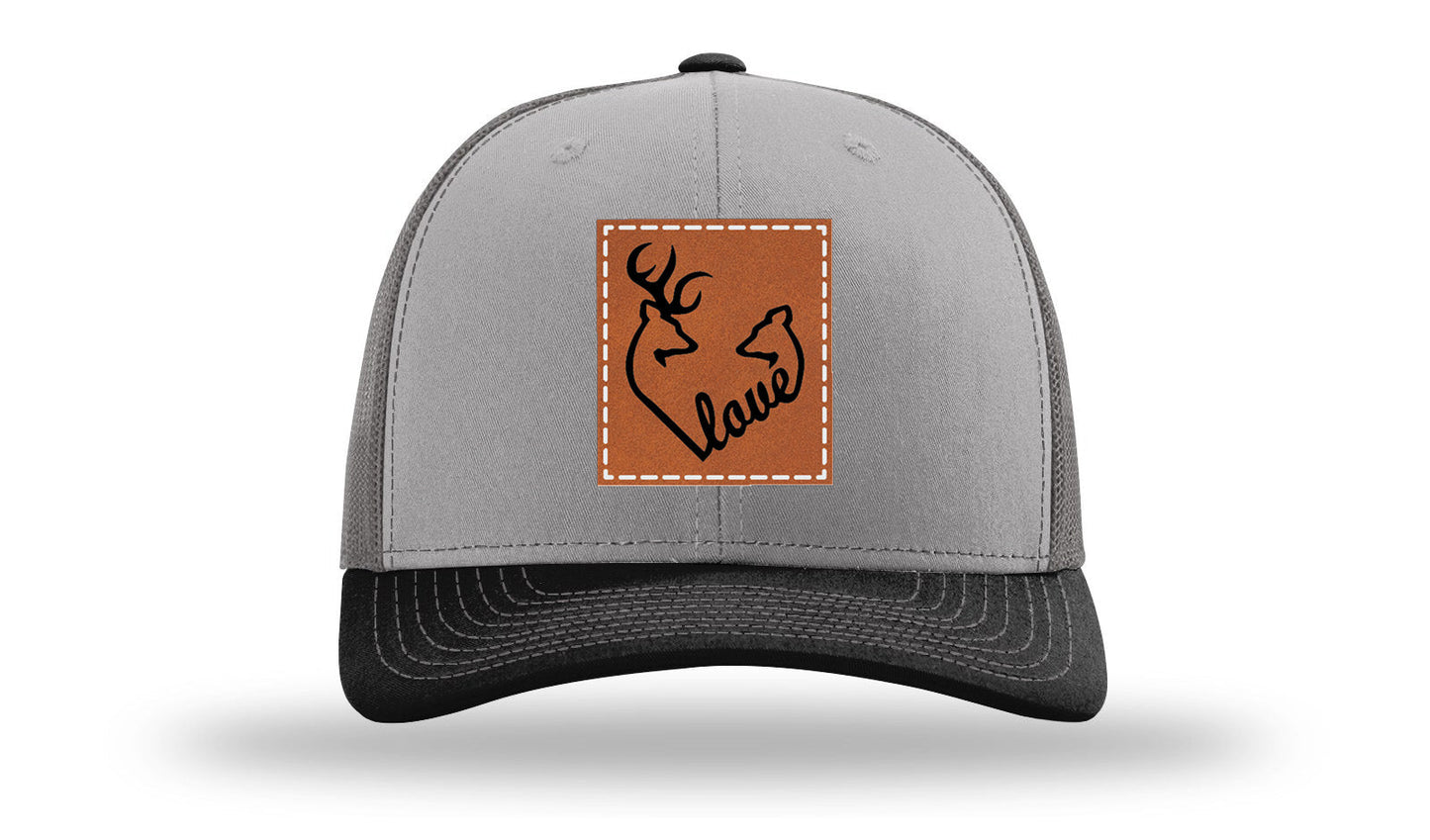 Buck Doe Love Leather Patch Richardson 112 Hat