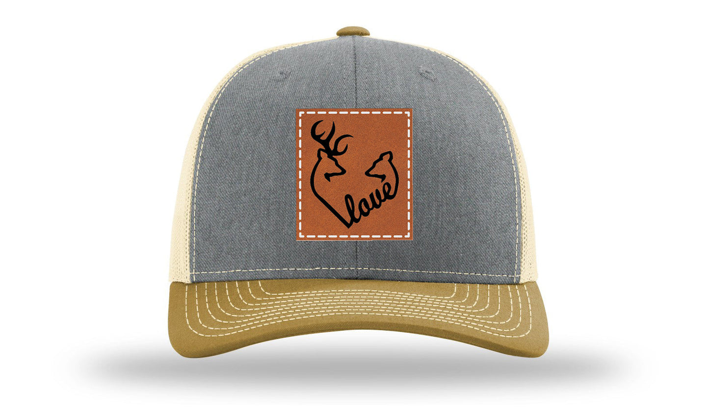 Buck Doe Love Leather Patch Richardson 112 Hat