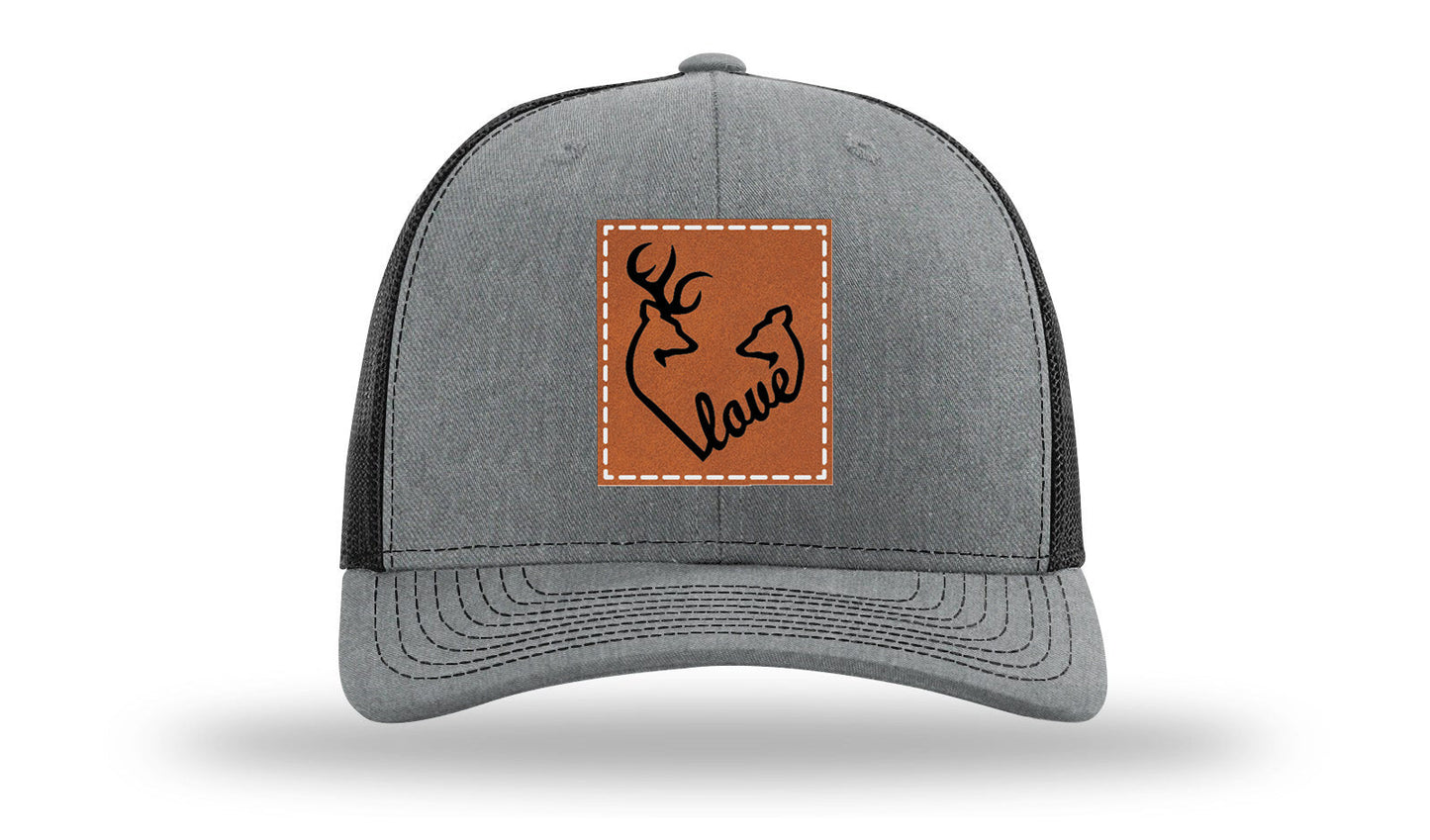 Buck Doe Love Leather Patch Richardson 112 Hat