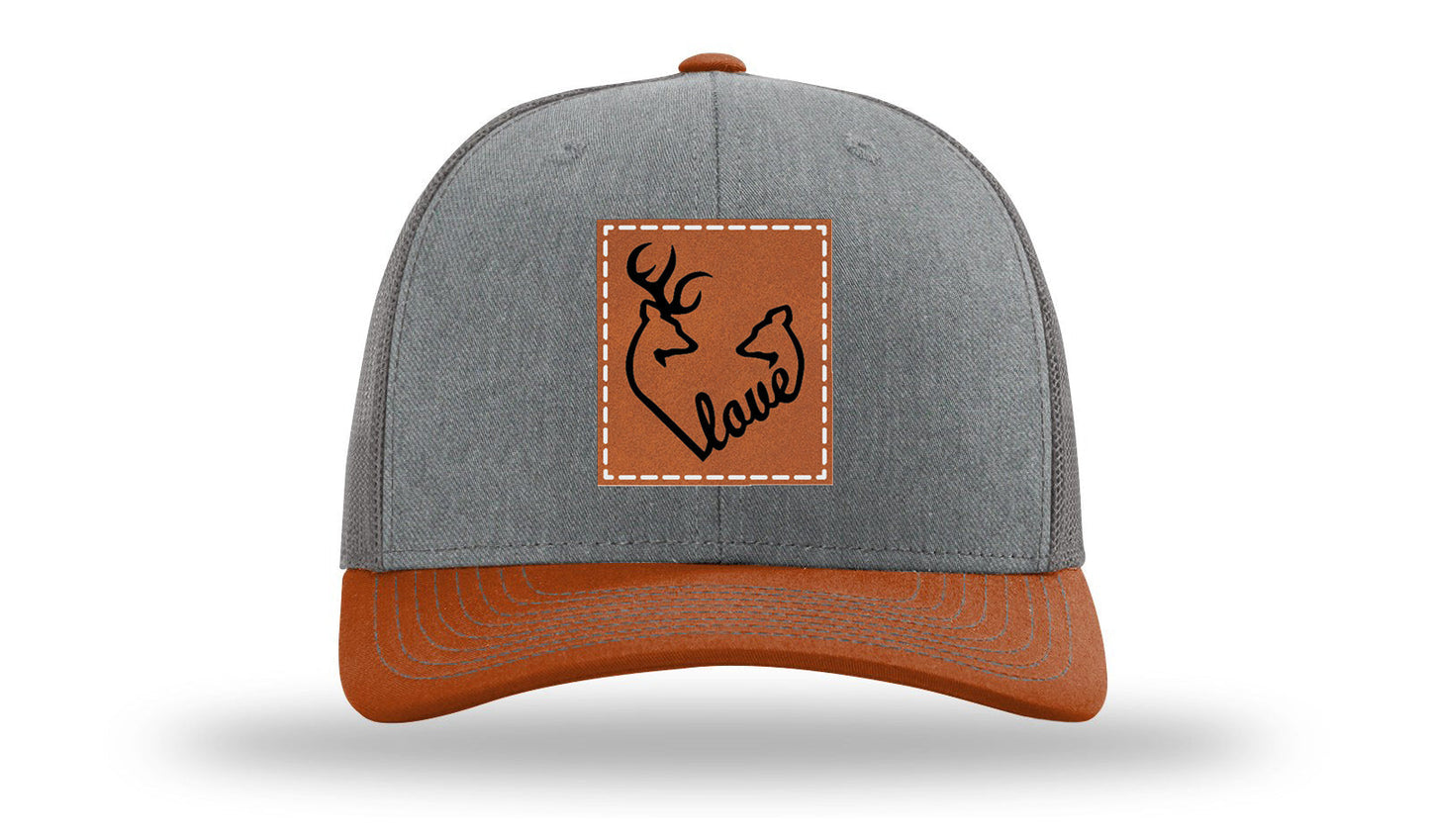 Buck Doe Love Leather Patch Richardson 112 Hat