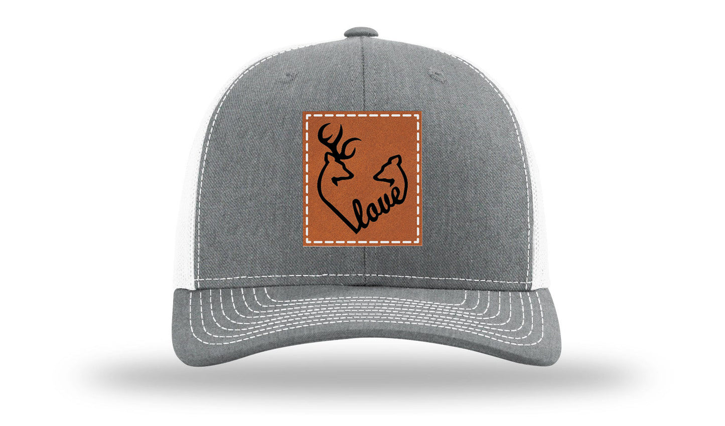 Buck Doe Love Leather Patch Richardson 112 Hat