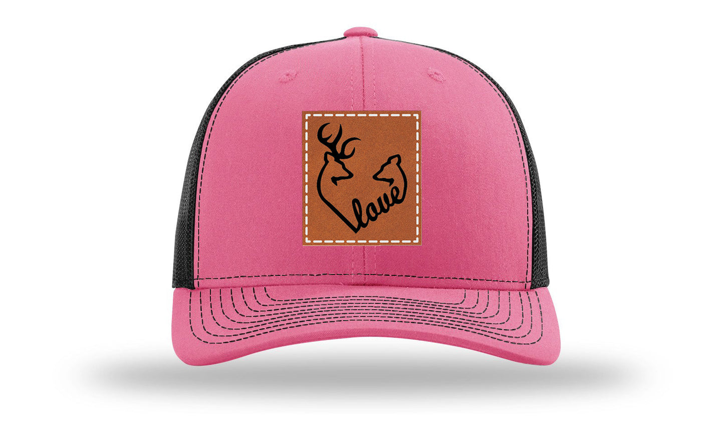 Buck Doe Love Leather Patch Richardson 112 Hat