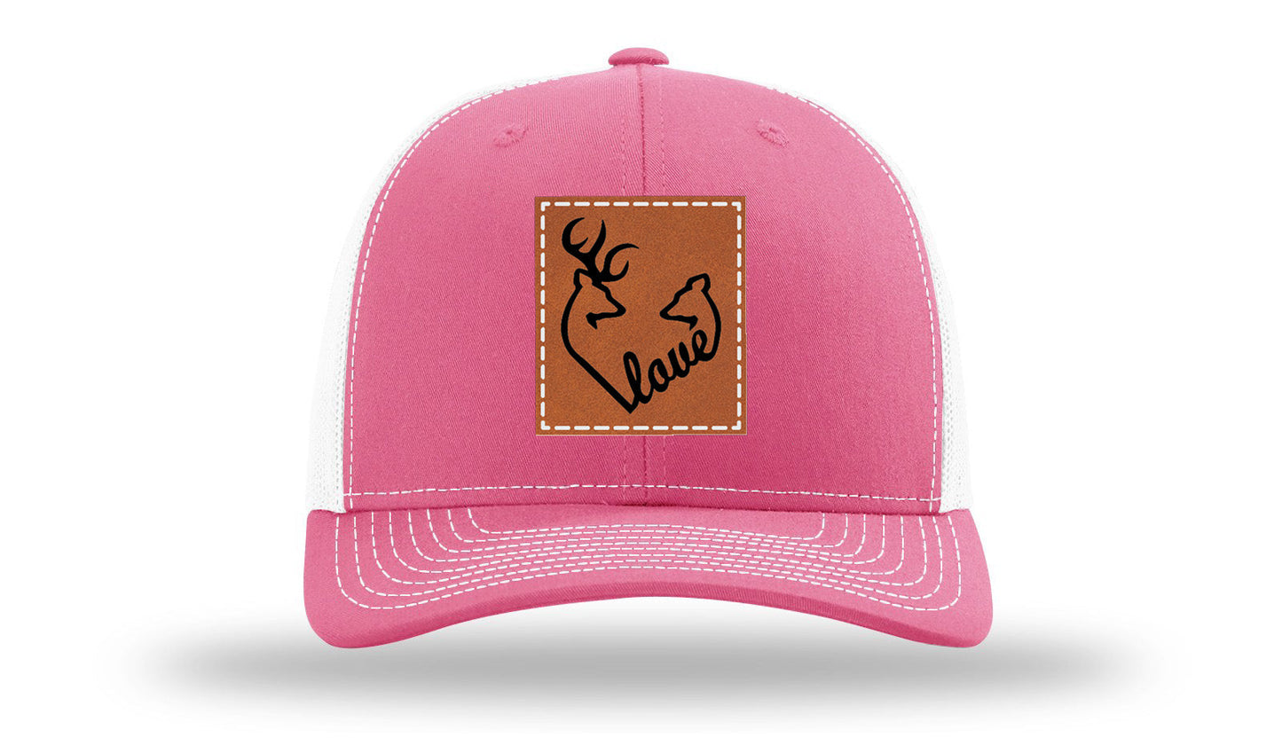 Buck Doe Love Leather Patch Richardson 112 Hat