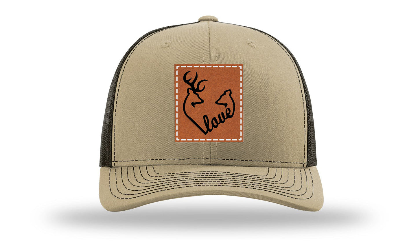 Buck Doe Love Leather Patch Richardson 112 Hat