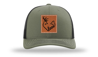 Buck Doe Love Leather Patch Richardson 112 Hat