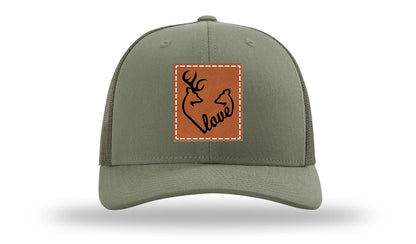 Buck Doe Love Leather Patch Richardson 112 Hat