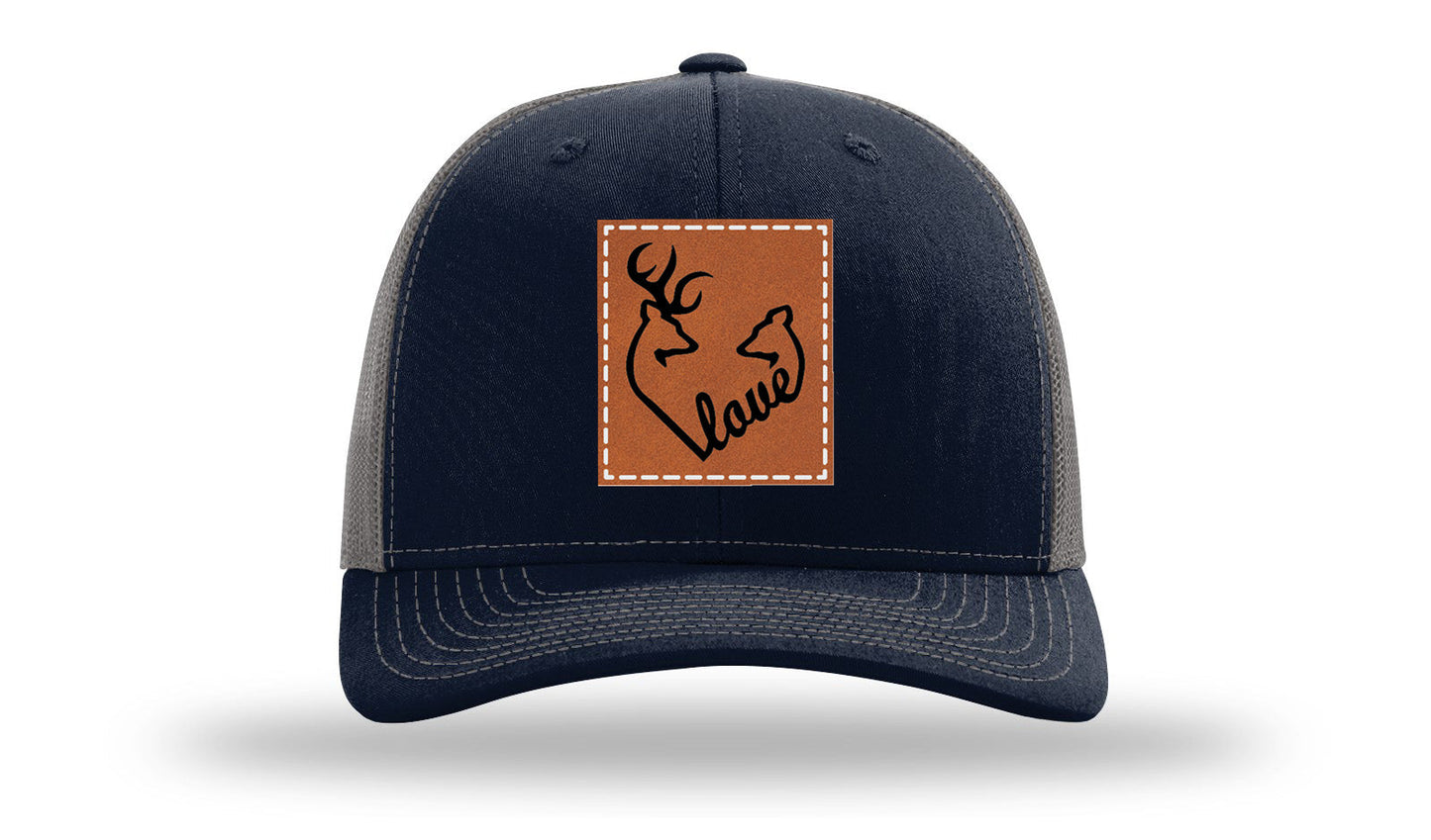 Buck Doe Love Leather Patch Richardson 112 Hat