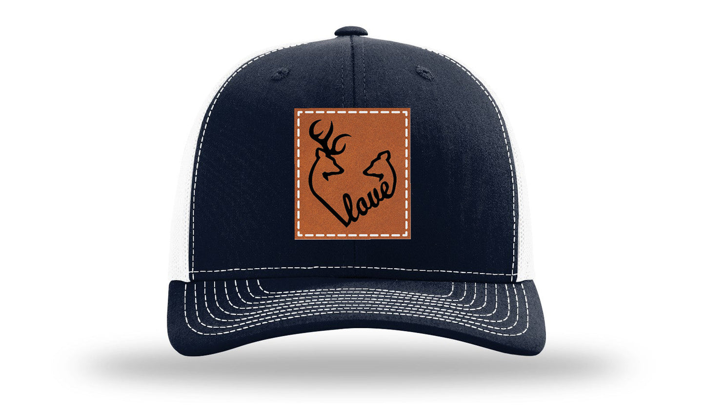 Buck Doe Love Leather Patch Richardson 112 Hat
