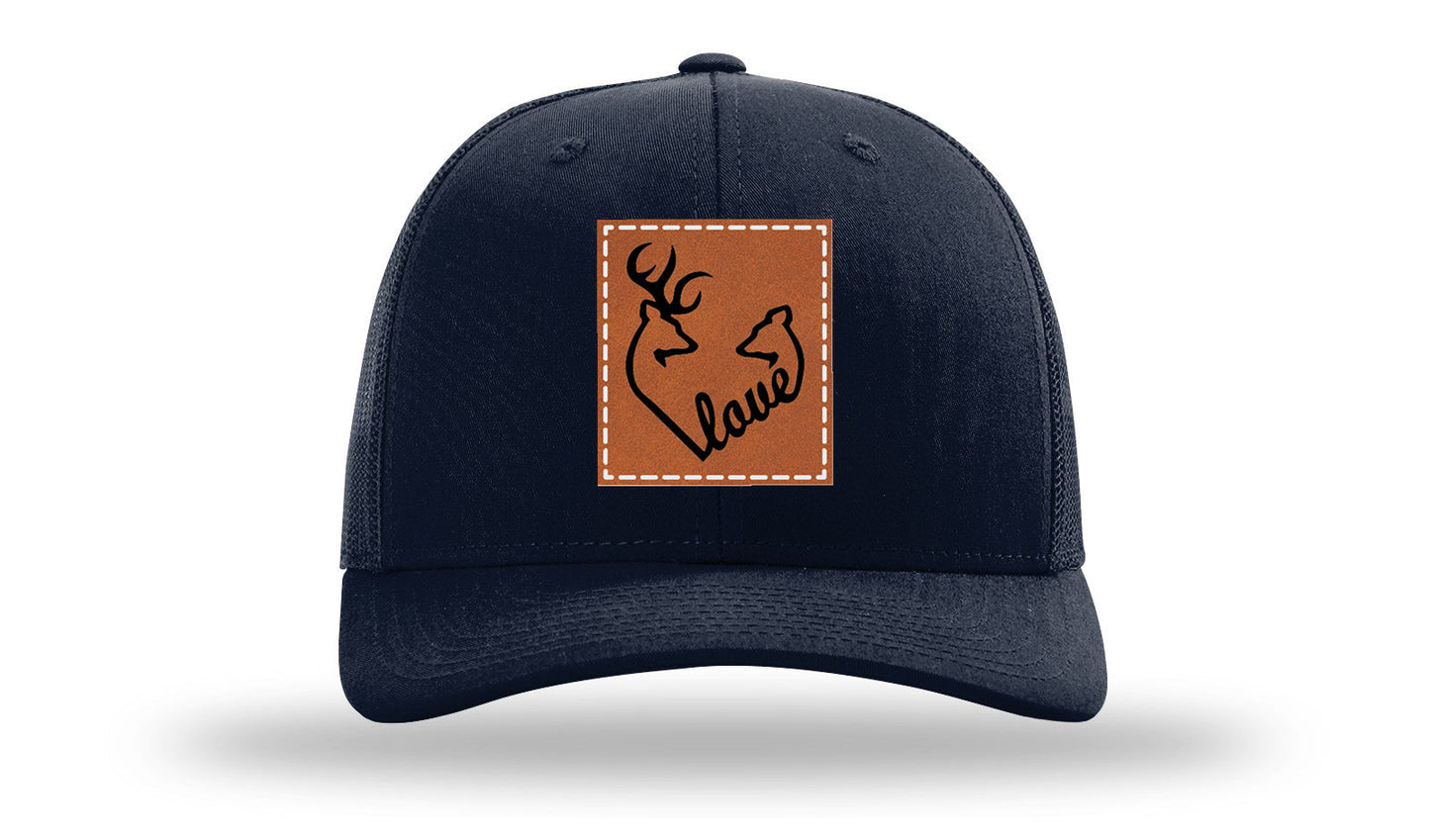 Buck Doe Love Leather Patch Richardson 112 Hat