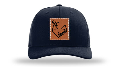 Buck Doe Love Leather Patch Richardson 112 Hat