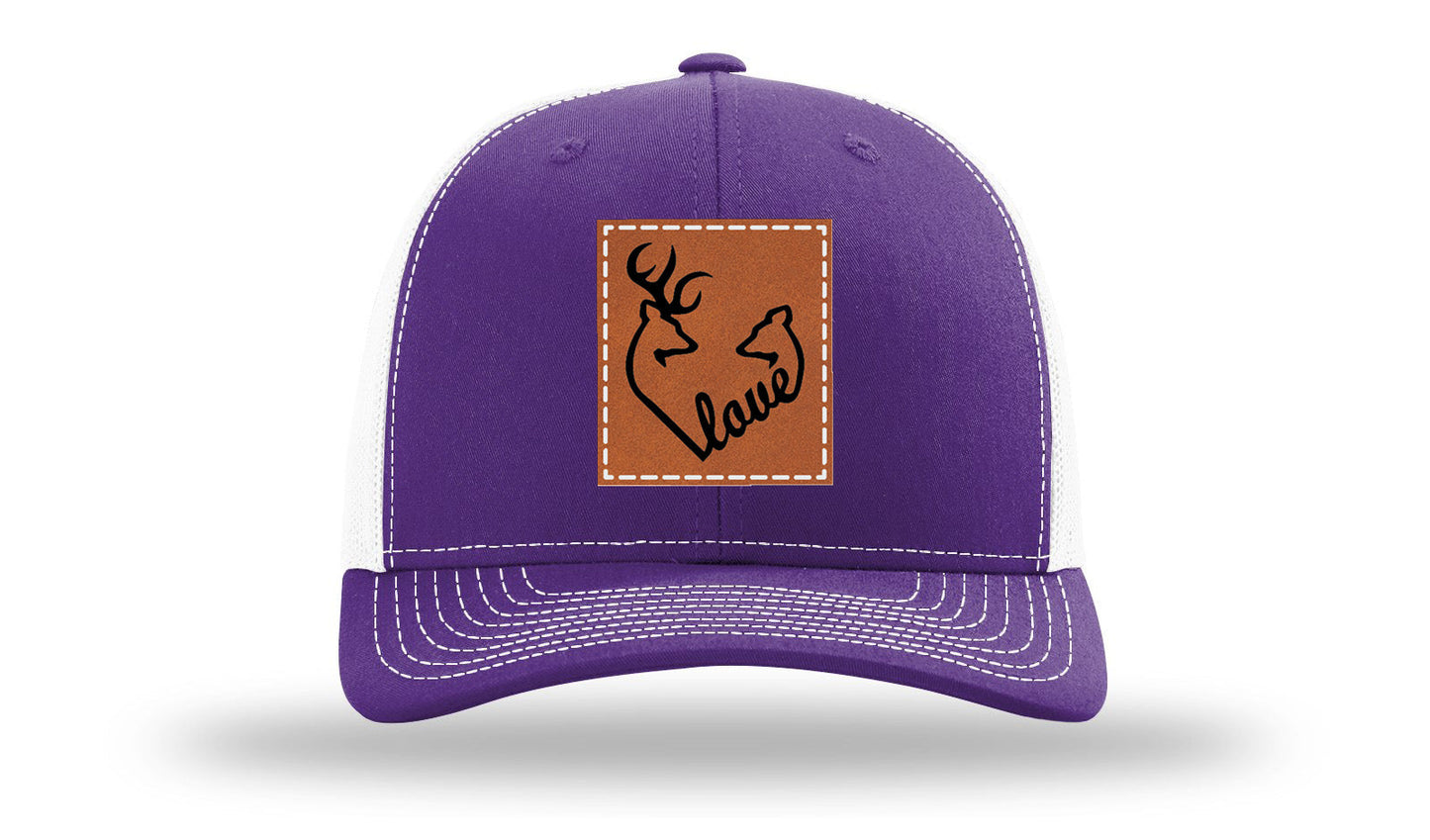 Buck Doe Love Leather Patch Richardson 112 Hat