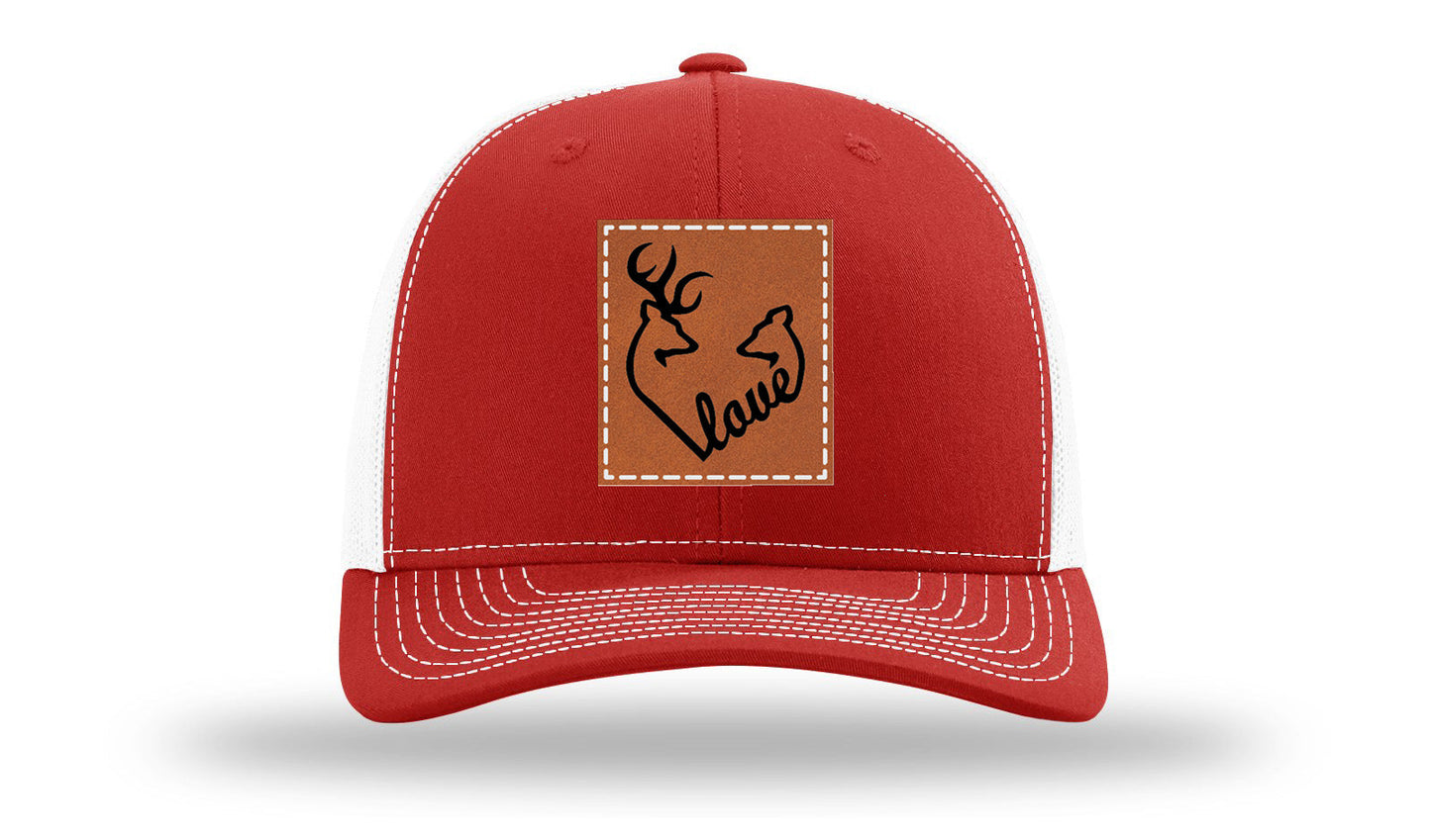 Buck Doe Love Leather Patch Richardson 112 Hat
