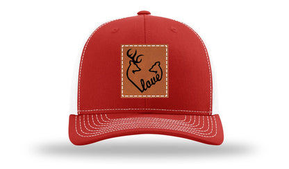 Buck Doe Love Leather Patch Richardson 112 Hat