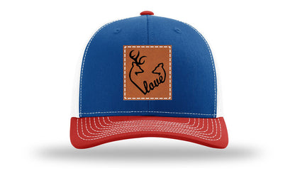 Buck Doe Love Leather Patch Richardson 112 Hat