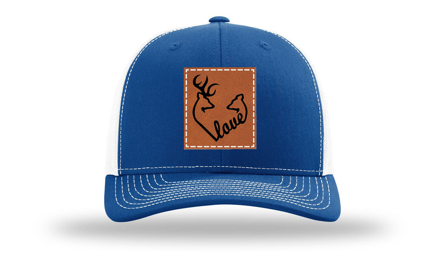 Buck Doe Love Leather Patch Richardson 112 Hat