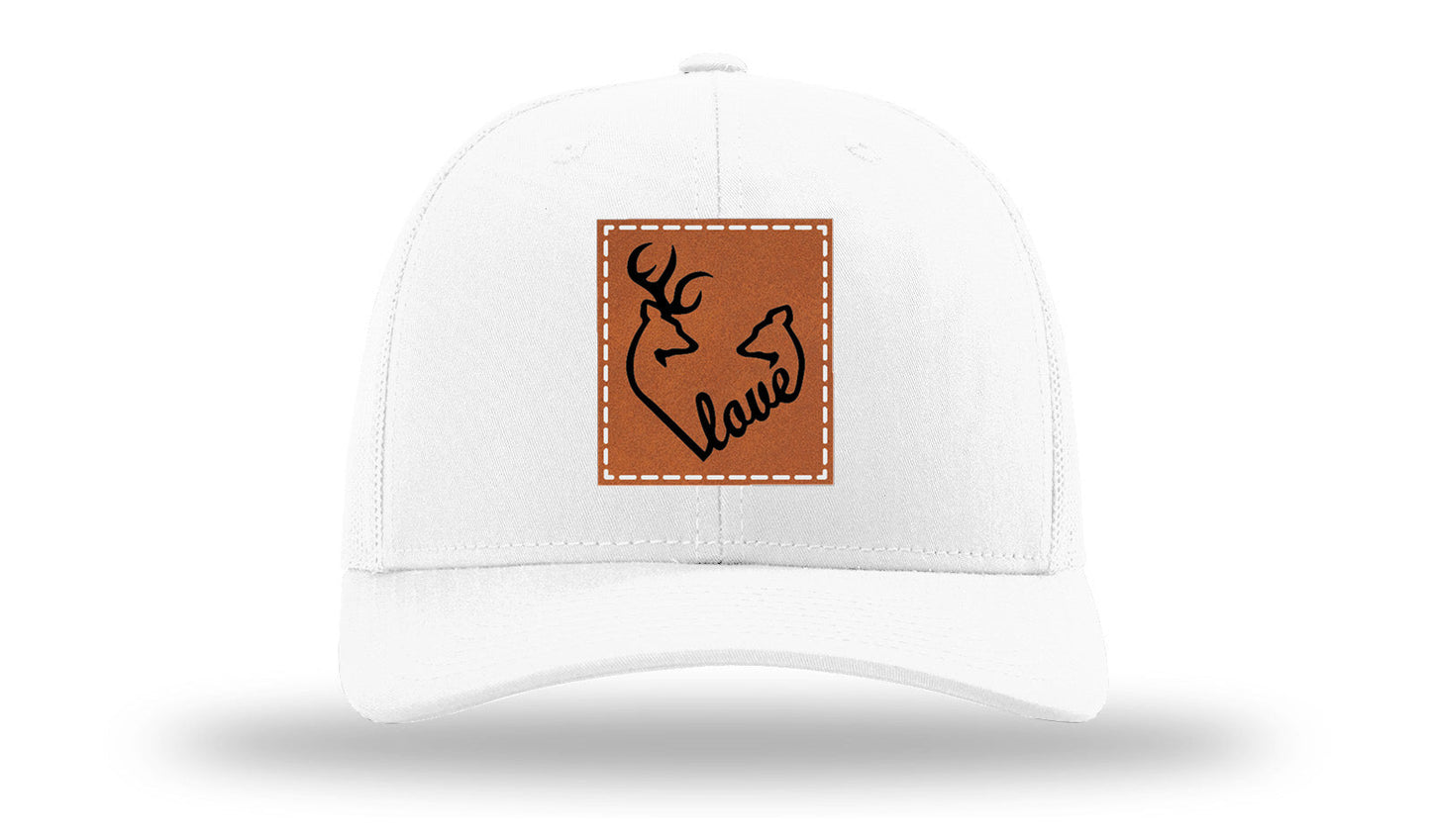 Buck Doe Love Leather Patch Richardson 112 Hat