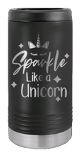 Load image into Gallery viewer, Unicorn Laser Engraved Slim Can Insulated Koosie
