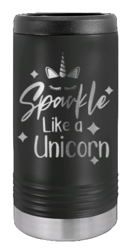 Unicorn Laser Engraved Slim Can Insulated Koosie