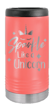 Load image into Gallery viewer, Unicorn Laser Engraved Slim Can Insulated Koosie
