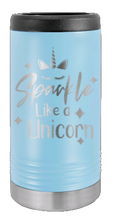 Load image into Gallery viewer, Unicorn Laser Engraved Slim Can Insulated Koosie
