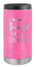 Load image into Gallery viewer, Unicorn Laser Engraved Slim Can Insulated Koosie
