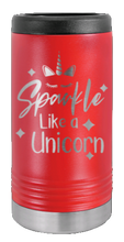 Load image into Gallery viewer, Unicorn Laser Engraved Slim Can Insulated Koosie
